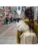 ポニーテールアレンジ