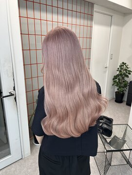 ペレ 渋谷(PELE) デザインカラー/レイヤーカット/ウェットヘア/オリーブベージュ