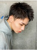 メンズビジネスショート爽やかベリーショートアップバング