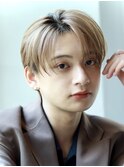 ハイトーンカラーフェザーパーマニュアンスパーマセンターパート
