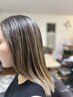 【ストレートパーマL丈肩上~鎖骨】+カット+クイックトリートメント+セット込