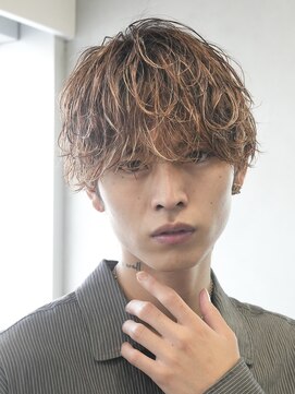 フィフス トウキョウ (fifth TOKYO) 渋谷波巻きスパイラルパーマメンズハイライトパーママッシュヘア