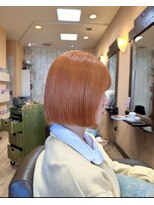 モアムー(Moremuu)&nbsp;【Makoto】ボブ アプリコットカラー