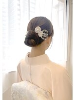 ヘアアンドメイク スタジオ ミムロ(HAIR&MAKE STUDIO MIMURO)&nbsp;タイトシニヨン+訪問着着付け