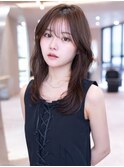 韓国レイヤー顔周りカット透明感カラー髪質改善艶髪シースルー