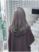10トーンオリーブグレージュブリーチなしケアカラーレイヤー