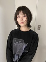 エンリッチヘア(enrich hair)&nbsp;レイヤーボブ　ダークオリーブカラー