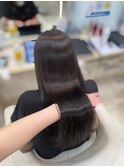 縮毛矯正で艶髪に
