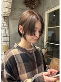 【ショートボブ　姫カットレイヤー】