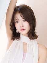 ペグ(Peg) 韓国風ミディアムレイヤー/20代30代40代/小顔カット/仙台