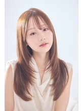 アバーブ ギンザ(Above Ginza)&nbsp;顔まわりレイヤー×艶ブラウンの上品ロング
