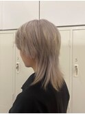 ホワイトベージュ ミルクティーベージュ エンドカラー