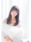 ☆透明感を大切に☆外国人風カラー☆ツヤ髪ストレートスタイル☆