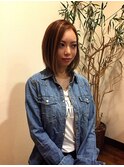 前下がりショートボブ【担当 : 岩本 和也】