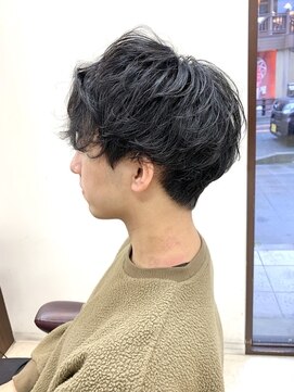 ウェーブ メンズマッシュ L ヘアーモードケーティー 池田店 Hair Mode Kt のヘアカタログ ホットペッパービューティー