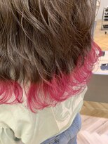 ジーナ 札幌(Zina)&nbsp;【Zina SAPPORO】裾カラー・グラデーション・マゼンタピンク