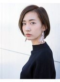 ショートボブ&大人くすみカラー【前田泰助】