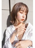 ニュアンスパーマ/イヤリングカラー/マッシュウルフ