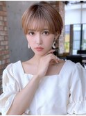 大人かわいい小顔ショートボブショートヘア30代40代50代表参道