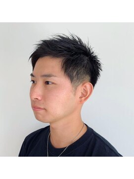 ノノリリ(NONORIRI) アップバングアシメショートツーブロックビジネスカジュアル