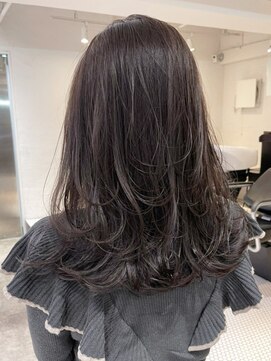 アルバム 池袋(ALBUM) レイヤーカット_ホワイトグレージュネビージュ_ba384022