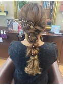 結婚式お呼ばれヘアセット