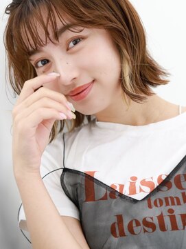 ミリー 梅田店(milly) インナーカラーインナーグレージュマチルダボブ【milly梅田】