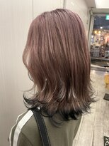 ヘアカロン(Hair CALON) エンドカラーダブルカラーインナーカラーハイライトベージュ韓国