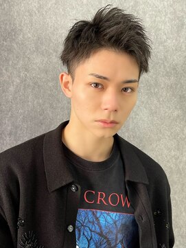 アーリー(Ali'i) 短髪アップバングベリーショートビジネスヘア刈り上げ2ブロック