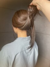 ヴァーチェ ヘアー(Virche hair) インナーカラー(部分アッシュカラー)