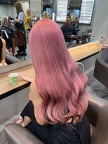 ベレーザ 渋谷(BELEZA)&nbsp;9400ベビーピンクカシスレッドハイトーンカラー韓国ワンホンヘア