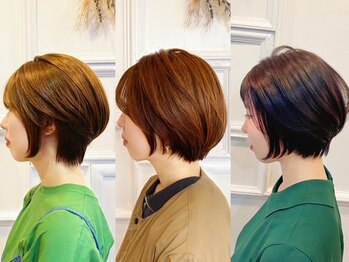 リコント(Re:cont)の写真/12種の植物エキスと4種の毛髪保護成分で繰り返すカラーにも髪と頭皮に優しくグレイヘアも美しく染まる◎