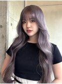 【mai】透明感ホワイトシルバーラベンダーカラーレイヤー
