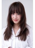 大人かわいい／レイヤーカット／20代30代/バングカット