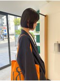 顔まわりレイヤー/ミニボブ/内巻きボブ/大阪ボブカット淀屋橋