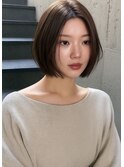 ミニボブ/前髪無しショートボブ/神戸/縮毛矯正/韓国