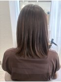 丸みのあるミニボブ   シナモンベージュスタイル