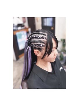 ナッツヘアー ハーフコーンロウ(サイドのみ)