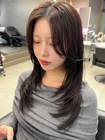 ジュエム(jouerm)&nbsp;ミディアムレイヤーショコラブラウンカラー