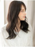 黒髪アッシュ波巻きウェーブパーマエアリーロングY上尾30代40代