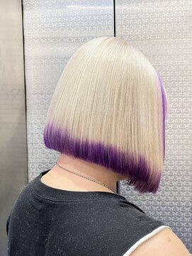 ファイブ(FIVE) シルバーベージュ/インナーカラー/バーガンディ