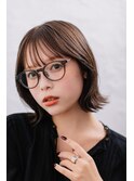 透明感カラー外ハネボブ