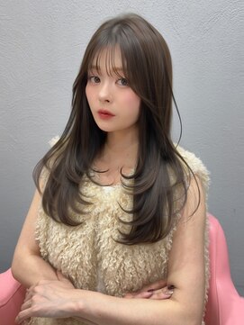 ボタン シブヤ(VOTAN SHIBUYA) 韓国ヘア/レイヤーカット/シースルーバング/顔まわりレイヤー