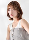 【over hair】フェイスフレーミング×くびれボブ