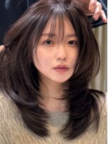 ジアン テラス(GIEN TERRASSE)&nbsp;レイヤーカット韓国レイヤーミディアムレイヤーカット/岸本 理希