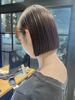 オーガニック アトリエ 大宮(organic+atelier)&nbsp;冬のうるツヤ◎ボブ透明感ブラウン×前下がり20代30代