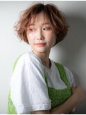 ミルクティーブロンド大人ガーリーフェザーパーマz上尾10代20代