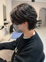 メンズサロンオー 宮崎(Men's salon O.)&nbsp;フェザーパーマ ハイライト 韓国ヘア メンズショート マッシュ