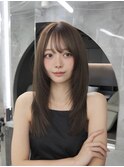 卵型似合わせ/韓国レイヤーカット/ミルクブラウン/銀座