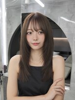 マウル トーキョー 銀座(MAEUL TOKYO) 卵型似合わせレイヤーカット ミルクブラウン 【銀座】